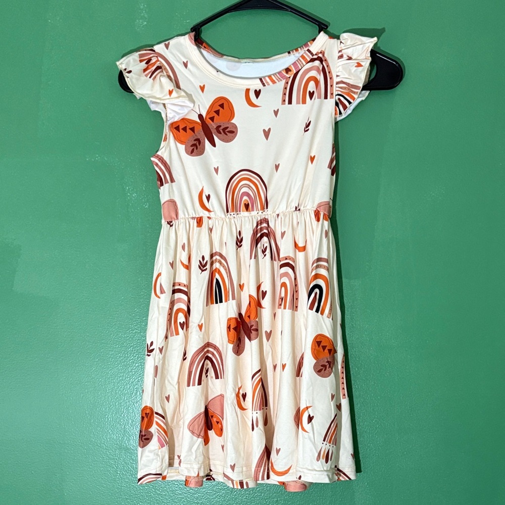 Colorful Rainbow Kids Dress
